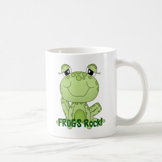 Taza De Café Ranas Cute Rock Love Frog Products (Derecha)