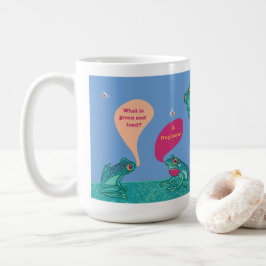 Taza De Café Ranas de árbol sórdido - Azul y verde