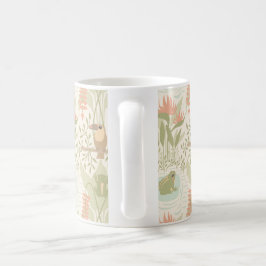 Taza De Café Ranas y pájaros suaves de la selva