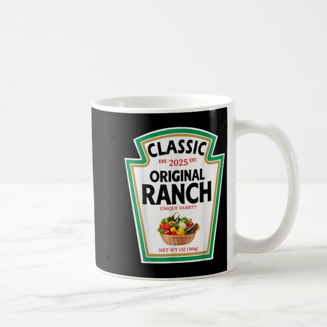 Taza De Café Ranch Sauce Green Salad Dressing Condiment Diy Hal (Derecha)
