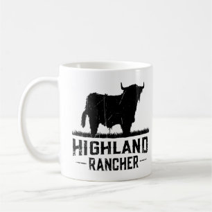 Taza De Café Rancher Highland - Vaca Highland Escocesa Para Cat