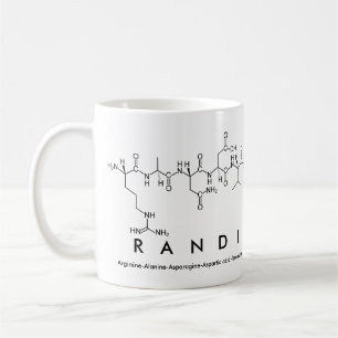 Taza De Café Randi peptide name mug