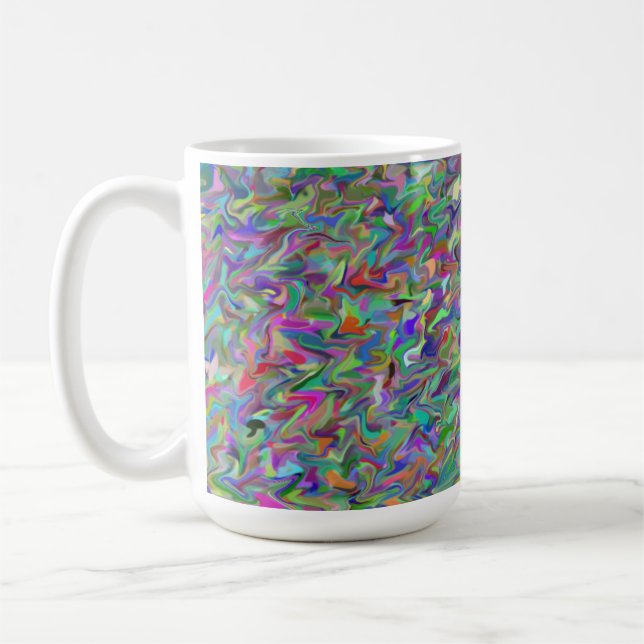 Taza De Café Random Swirl 15oz Mug (Izquierda)