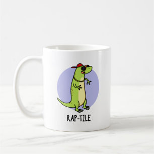Taza De Café Rap-tile Funny Reptile Lizard Pun