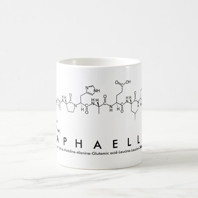 Taza De Café Raphaëlle peptide nombre mug (Centro)