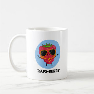Taza De Café Raps-berry Funny Rapper Raspberry Pun