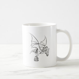 Taza De Café Raptor alado / Tribal