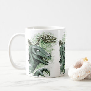 Taza De Café Raptor en verde