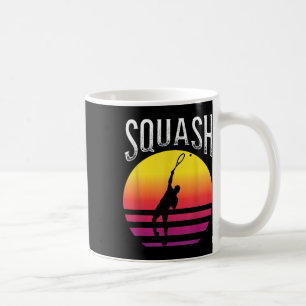 Taza De Café Raqueta Pelota de Squash Cancha de Squash Bádminto