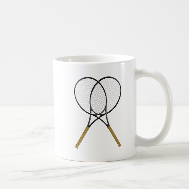 Taza De Café Raquetas de Tenis Deporte (Derecha)
