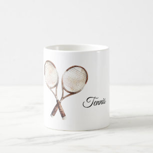 Taza De Café Raquetas de Tenis Deportes