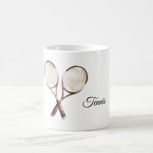 Taza De Café Raquetas de Tenis Deportes (Centro)