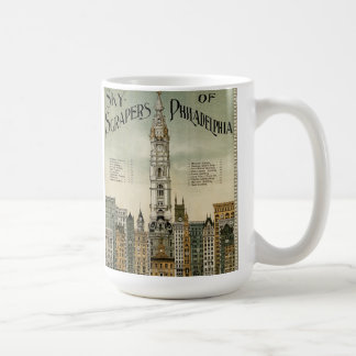 Taza De Café Rascacielos de Philadelphia (poster 1898 del