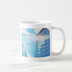 Taza De Café Rascacielos Gemelos