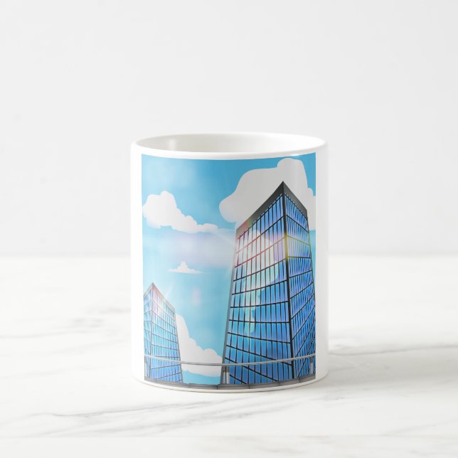Taza De Café Rascacielos gemelos (Centro)