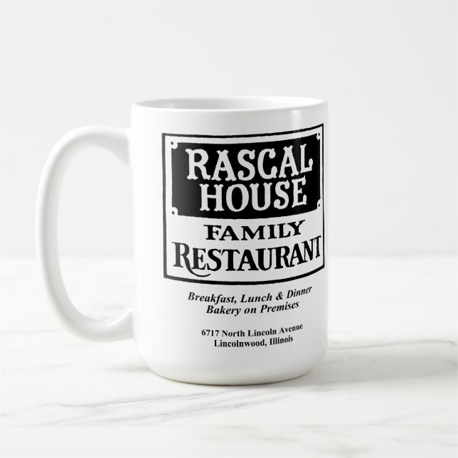 Taza De Café Rascal House Family Restaurant, DarioNwood, IL (Izquierda)