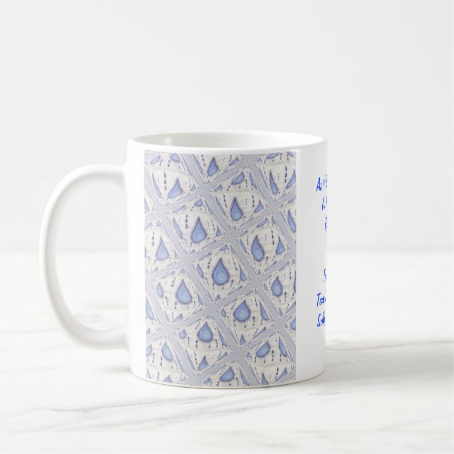 Taza De Café "Rasgones en una botella " (Izquierda)