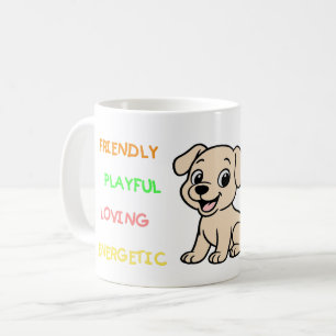 Taza De Café Rasgos de Lab amarillo Dibujo