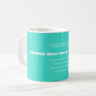 Taza De Café Rasgos de personalidad del signo zodiacal ACUARIO
