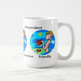 Taza De Café Rasgos de personalizable acuario Cute Personalizad