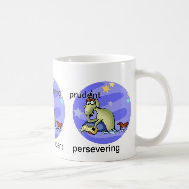 Taza De Café Rasgos de personalizable acuario Cute Personalizad (Derecha)