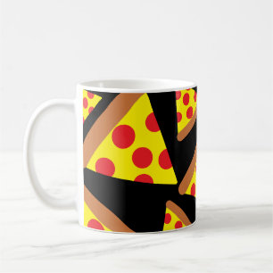 Taza De Café Rasgos de pizza