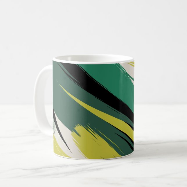 Taza De Café Rasgos verdes energéticos (Anverso izquierdo)
