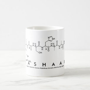 Taza De Café Rashaan peptide name mug