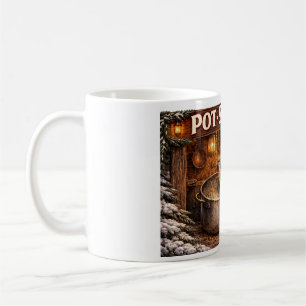 Taza De Café Raspador de Olla Duende de Yule Islandés