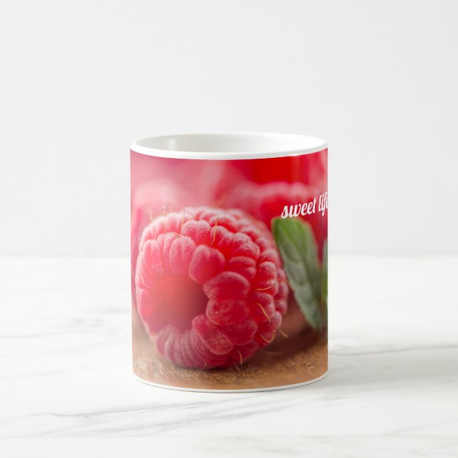 Taza De Café Raspberry - vida dulce (Centro)