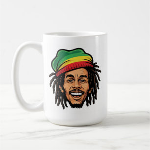 Taza De Café Rasta Roots & Ritmos Reggae - Icónico Bob Marley