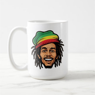 Taza De Café Rasta Roots & Ritmos Reggae - Icónico Bob Marley