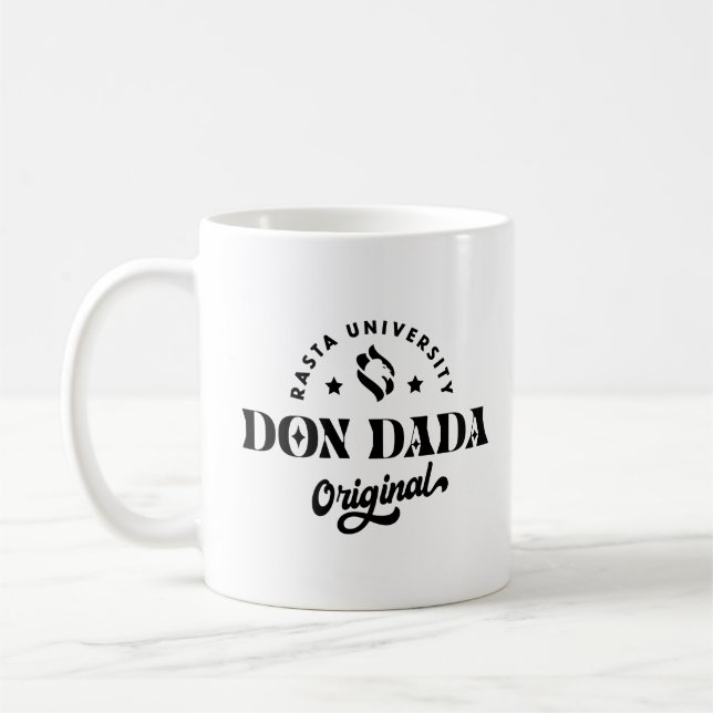 Taza De Café Rasta University Don Dada Reggae Original (Izquierda)