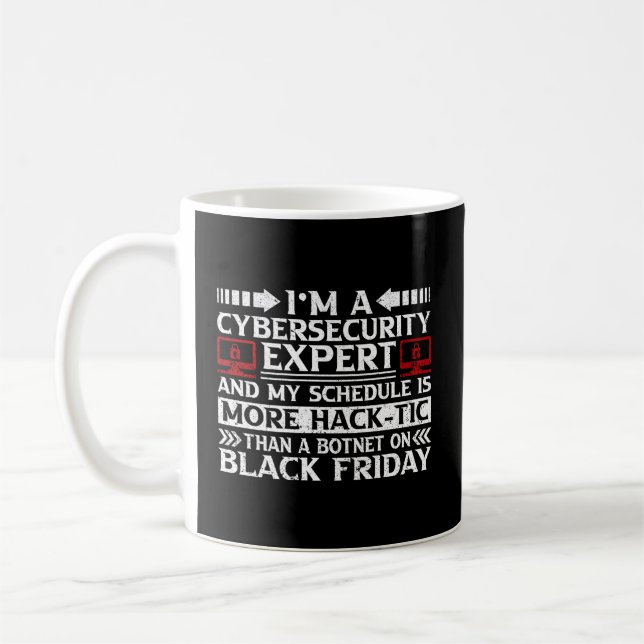 Taza De Café Rastreador De Seguridad Cibernética Y Profesional  (Izquierda)