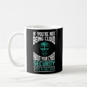 Taza De Café Rastreador De Seguridad Cibernética Y Profesional 