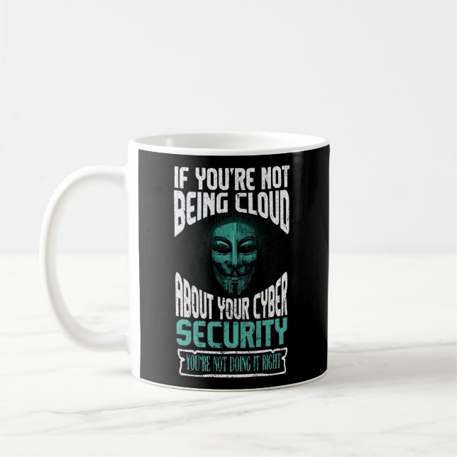 Taza De Café Rastreador De Seguridad Cibernética Y Profesional  (Izquierda)