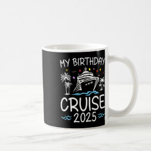 Taza De Café Rastreo de cumpleaños 2025 para ropa de vacaciones
