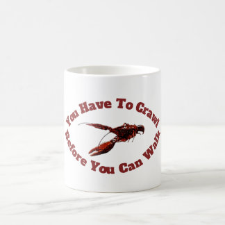 Taza De Café Rastreo de langosta antes de caminar por el diseño