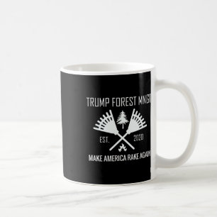 Taza De Café Rastrillo de manejo forestal divertido Trump hojas
