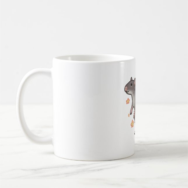 Taza De Café Rat Delight � arte animal puro (Izquierda)