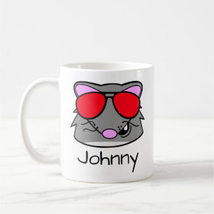 Taza De Café Rat Doodle Face Coffee Mug Personalizado