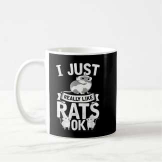 Taza De Café Rat Lover Rodent Mascota animal gracioso rata