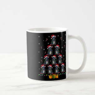 Taza De Café Rat Santa Hat Xmas enciende a los hombres Árbol de