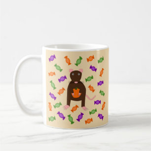 Taza De Café Rata de Halloween y calabaza