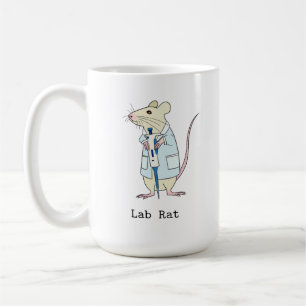Taza De Café rata de laboratorio de ciencia genética