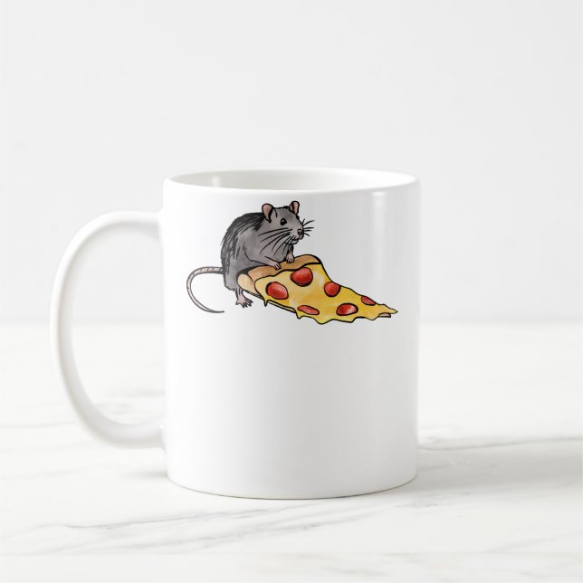 Taza De Café Rata de Pizza (Izquierda)