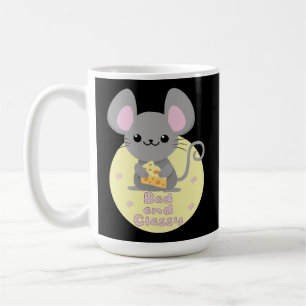 Taza De Café Rata Kawaii de mala calidad comiendo amarillo ques