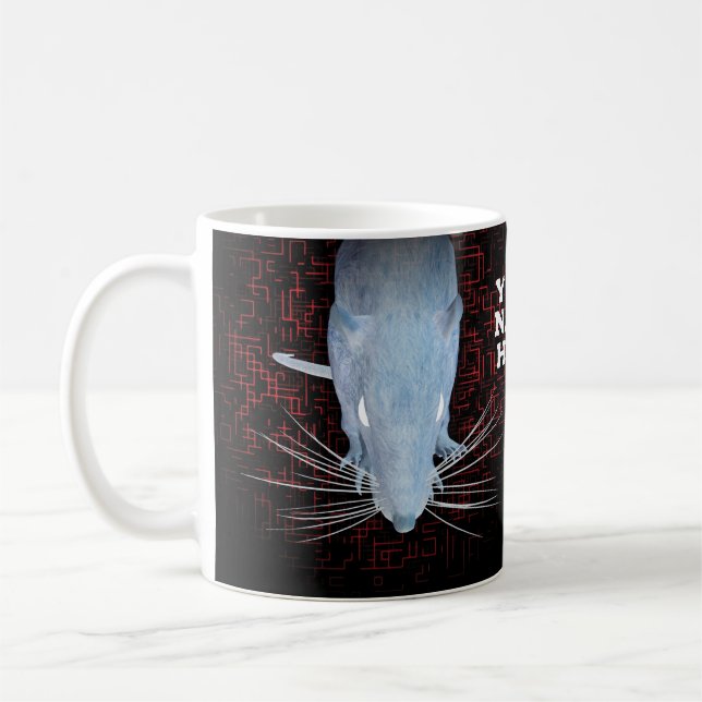 Taza De Café Rata y laberinto. Personalizada (Izquierda)