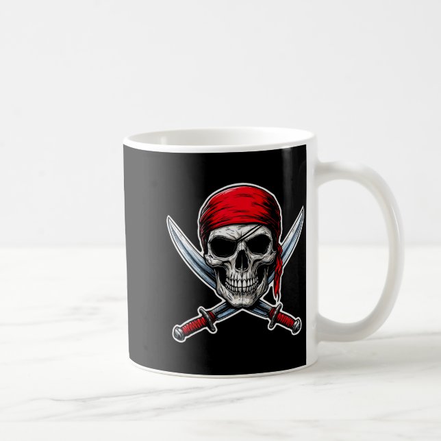 Taza De Café Rate Flag Skull And Crossbones Skeleton Costume Ha (Derecha)
