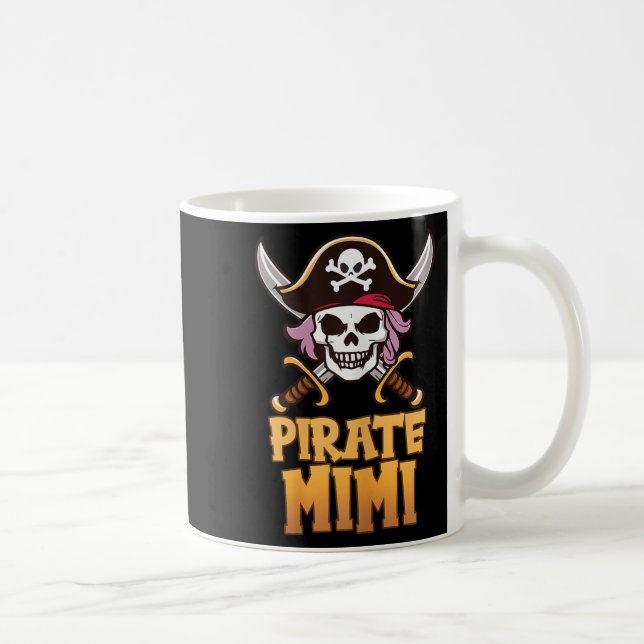 Taza De Café Rate Mimi Funny Captain Matching Grandma Halloween (Derecha)